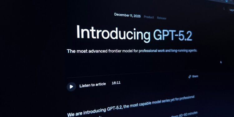 OpenAI, 최신 모델 GPT-5.2 공개
