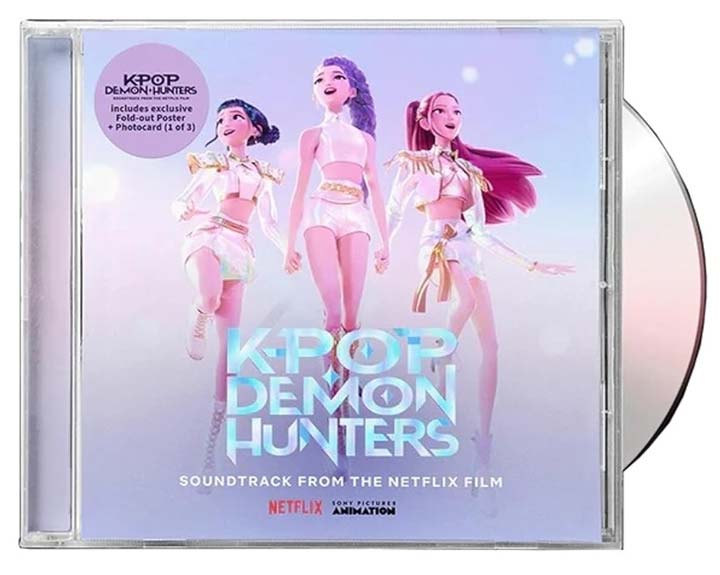 케데헌(K-POP DEMON HUNTERS) "골든" 美 골든글로브 주제가상·애니메이션상 수상 2 케이팝 데몬 헌터스 OST가 담긴 CD 앨범