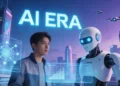 AI 시대를 표현한 생성 이미지